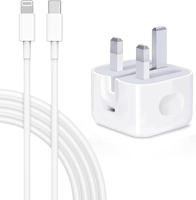 [Apple MFi Certified] iPhone 20W PD Fast Charger, Type C Power Block Wall Charger Plug Adapter with 6.6FT USB-C to Lightning Cable Compatible with iPhone 14 13 12 11 Pro Mini XS XR X, iPad, AirPod