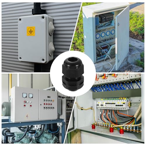 Prensaestopas de nailon NPT 1/4 regulable y estanco contra la humedad en cables 7