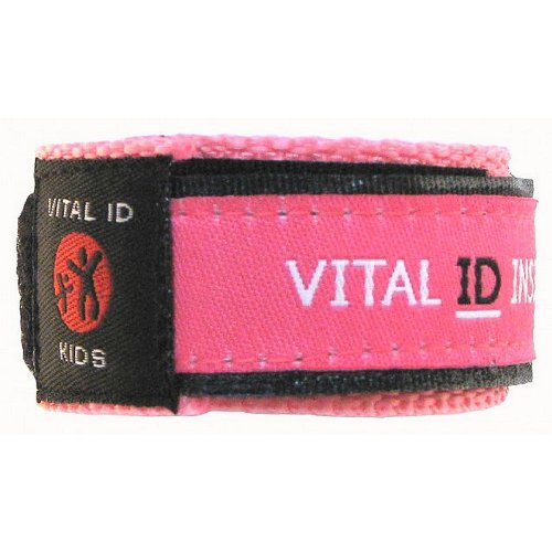iDME Kids safety ID Wristband Pink