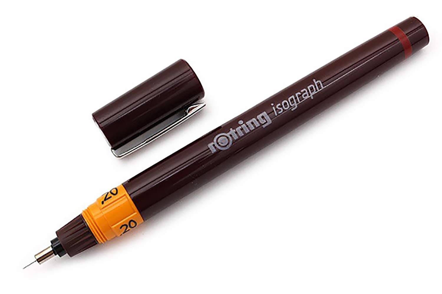 Rotring 0.2mm Isograph Technical Drawing Ink Pen, Chrome Plated Tip