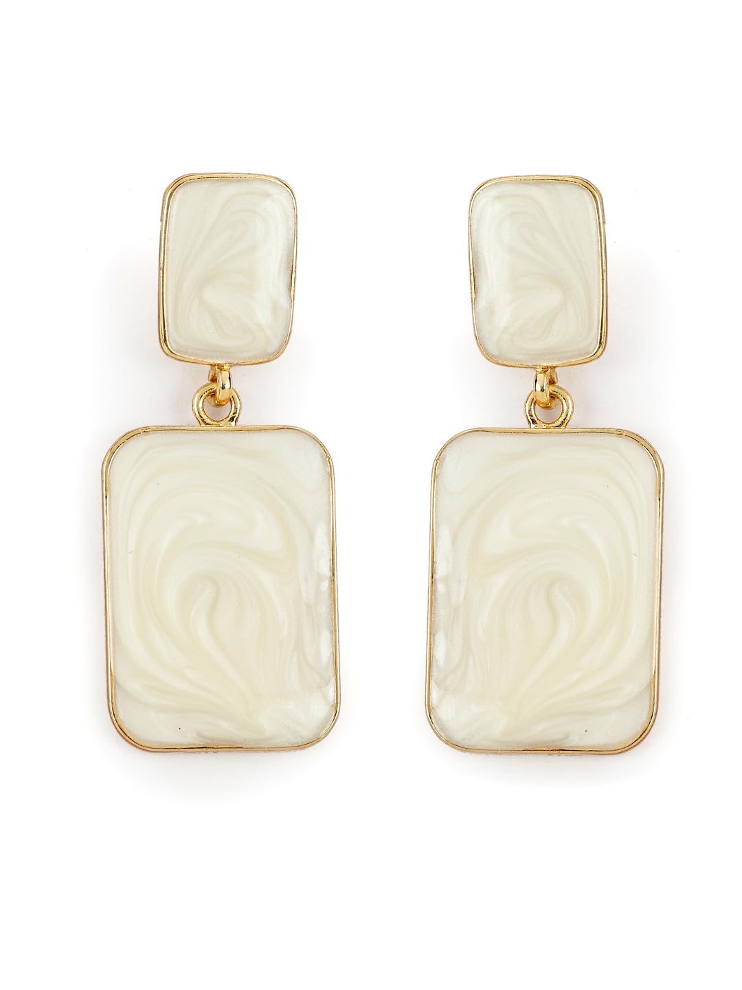 Elegant Western & Casual White Marble Drop Earrings For Womens & Girls I Light Weight I Attractive & Vibrant Look (B0CSKDQF84) Amazon Price History, Amazon Price Tracker