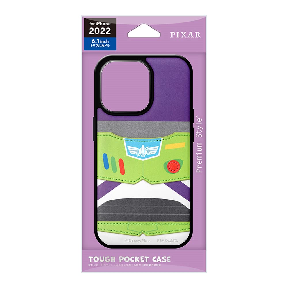 Premium Style iPhone14Pro 用 タフポケットケース [バズ・ライトイヤー] PG-DPT22Q14BUZ