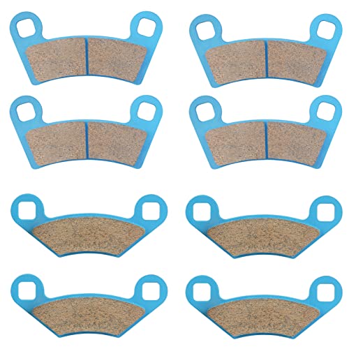 Front & Rear Ceramic Brake Pads Set for Polaris RZR 2008-2014 800, 2012-2019 570, 2009-2014 S 800, 4 sets Front and Rear Brake Pads