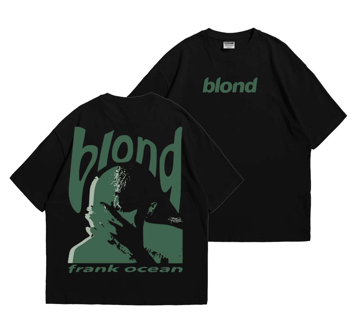 teesanime Frank Ocean Blond Oversized T Shirt for Men and Women Premium Heavy Gauge Cotton Drop Shoulder Baggy Streetwear T-Shirt (in, Alpha, M, Plus, Black)-picture-15