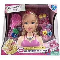 PRICE BEATER Beautiful Doll Styling Head Playset, Comb Hair With Hairpin And Accessories, Vibrant Colour, Fun And Educational Playset, Encourages Creativity And Imagination