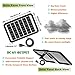 DELUMEE 8 Inch Solar Powered Fan with Big Solar Panel 18W, Cloudy Days Working Solar Fan for Ventilation and Cooling in Greenhouse, Attic, Pet House, Chicken Coop, Garage, Camping, Install-free