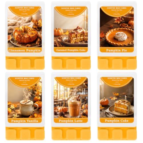 SCENTORINI Wax Melts Pumpkin Scented Wax Cubes for Wax Warmers