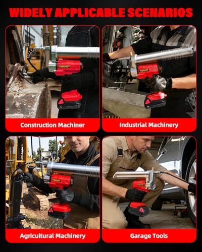 Image of Cordless Grease Gun Compatible with Milwaukee M18 18V Battery