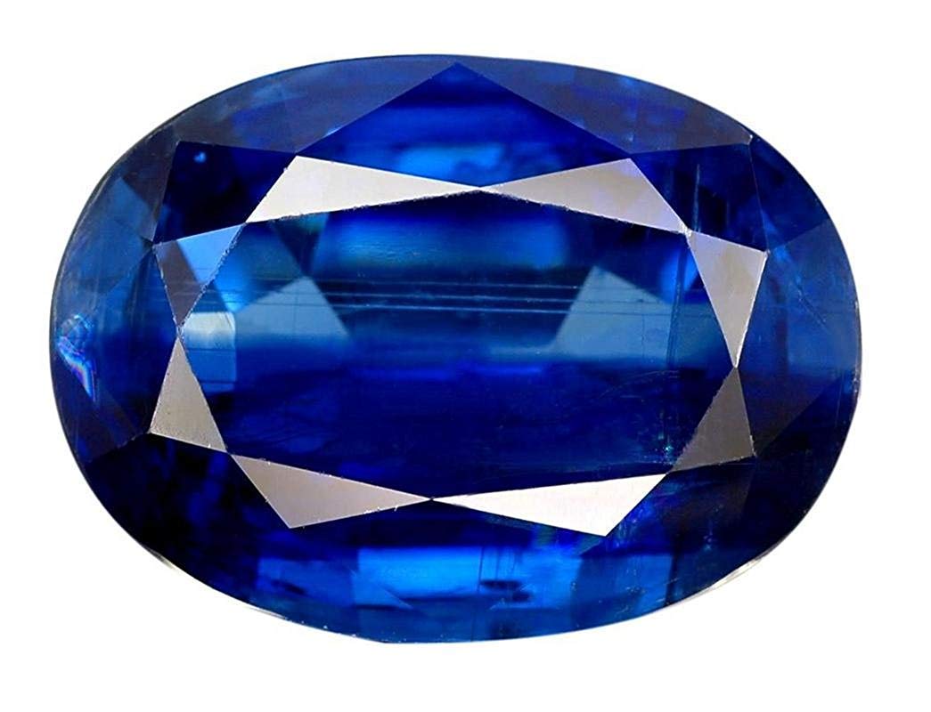 Blue Sapphire Natural Certified (Neelam) Oval Cut Natural Certified 6.32 Ratti Loose Gemstone-image-8