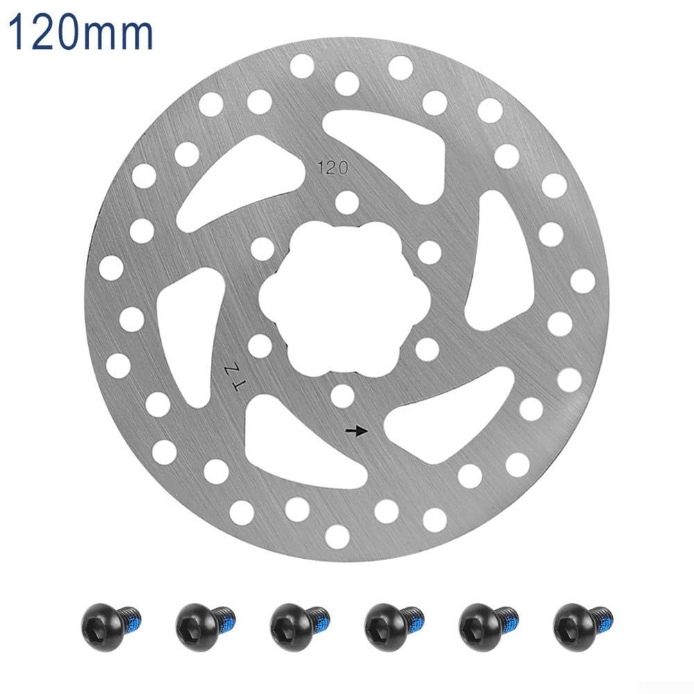 Springwillfly Frein à disque de rechange 120 mm 6 trous pour scooter électrique Kugoo Kirin G2 Pro conçu pour améliorer l'efficacité de freinage et la sécurité des cyclistes pendant les trajets