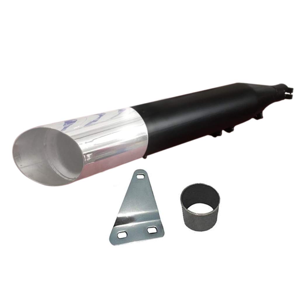 OZANGO Bike Silencer Exaust Bob Harley Silencer Glasswool Front Chrome
