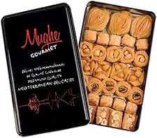 COMPRAR Caja de regalo de postre de Baklava 500g, baclava pistacho turco, almendra, nogal, anacardo, avellana, tamaño de mordedura hecha a mano, sin conservantes, sin aditivos