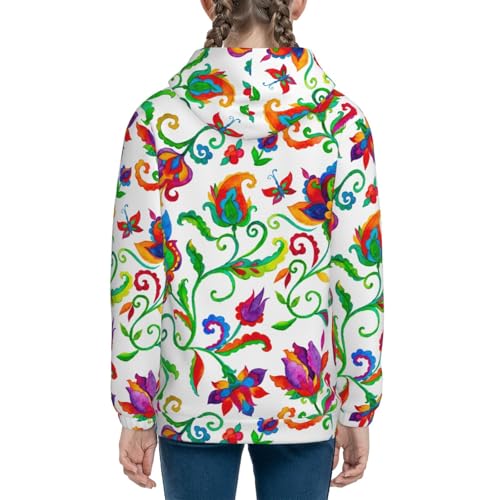 Paisley Kids Pullover Hoodies Boys Sweatshirts Girls Athletic Clothes with Pocket4