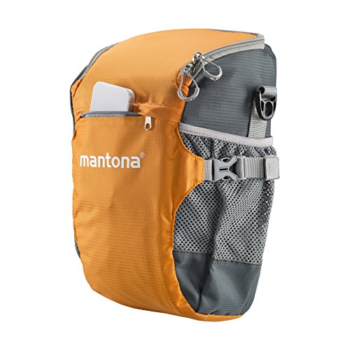 Mantona Elements-Pro Colt Schulterpack, grau/orange – Bild 5