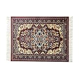 Inusitus Dollhouse Carpet - Miniature Dolls House Rugs - Toys 10x7 1' Scale (Red)