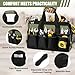 magictaill Heavy Duty Tool Bags, 15.5Inch Portable Wide Mouth Tool Box Organizer with 16 Pocket, Soft Handle with Adjustable Shoulder Strap Toolbag Father Day Dad Men Mechanic Birthday Gift