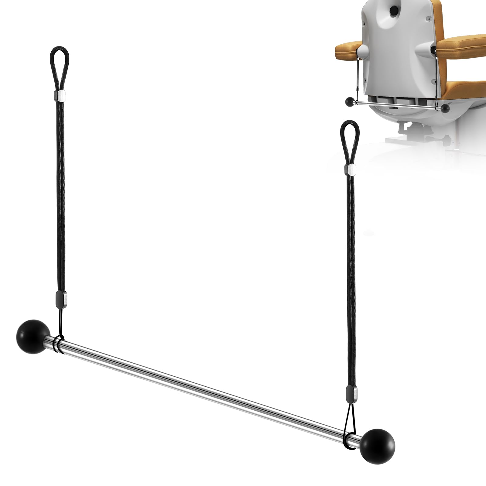 Otoolling Bed Roll Paper Disposable Sheet Dispenser Hanger Holder Exam Table Paper Hangs Metal Design for Treatment Beds with Removable Armrests, Accommodates 24" Disposable Sheet Rolls
