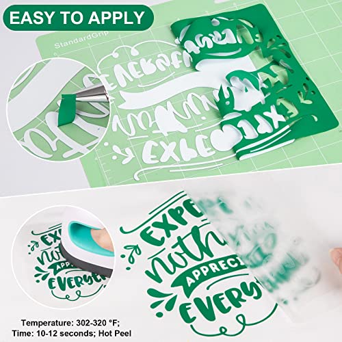Image of VINYL FROG Green Iron on Heat Transfer Vinyl for DIY Garment 0.8x5ft Roll (10x60 inch)
