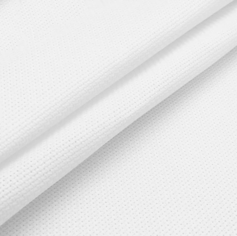 Image of Wizardi Stern-Aida 14 Count White 3706 /100. Needlework Canvas, Cross-Stitch Fabric, Embroidery Cloth. 100% Cotton. Precut Zweigart
