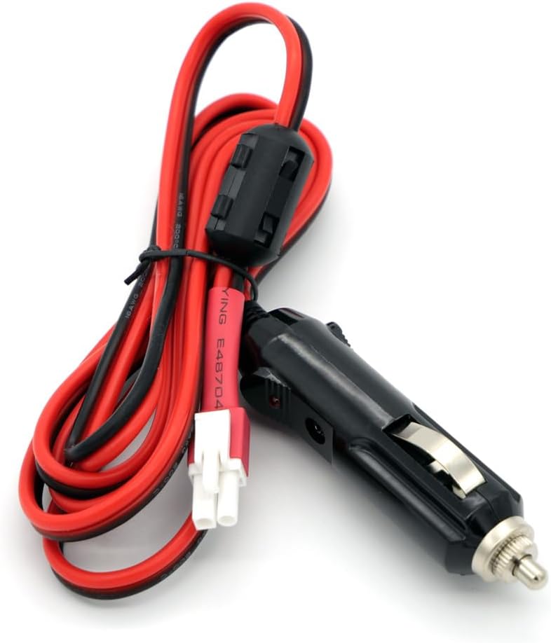 Car Auxiliary 12V Power Plug Adapter Cable for Xiegu G90 Ham Radio