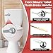 Saillong Universal Toilet Flusher Replacement Kit, Fill Valve, 2-Inch Flapper, Front Mount Handle Lever, Water-Saving, Adjustable Toilet Repair Kit Inside Tank, Easy to Install(Red)