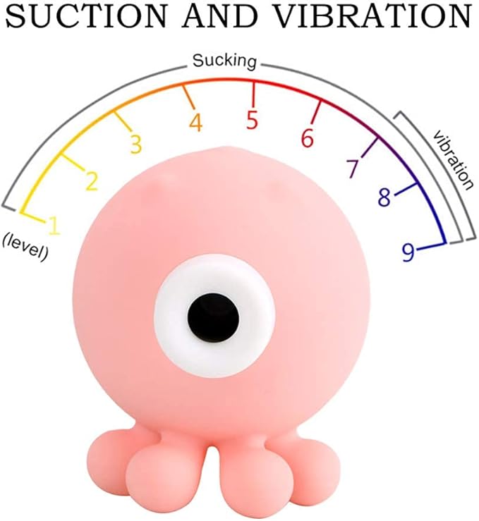 MADAENMJ 9 Velocidades Pulpo Succión Vibrador Clítoris Vagina ...
