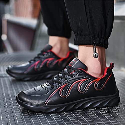 Hbeylia Men's Sporting Hiking Shoes Waterproof Leather Blade Non-Slip Chunky High Heels Walking Climbing Trekking Sneakers Lace Up Lightweight Breathable Backpacking Running Trailing Shoes For Men2