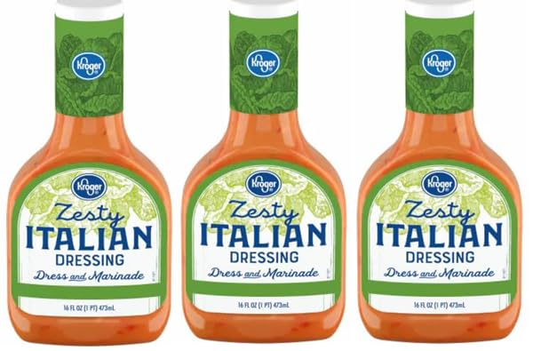 Zesty Italian Salad Dressing (Pack Of 3 Bottles, 16 oz. Each)