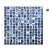 CASAPALACE Peel and Stick Glass Tile, 12" x 12" Dark Blue Mosaic Square Glass Backsplash Tile for Kitchen Bathroom Wall (8-Sheet, 8 SQ.FT)