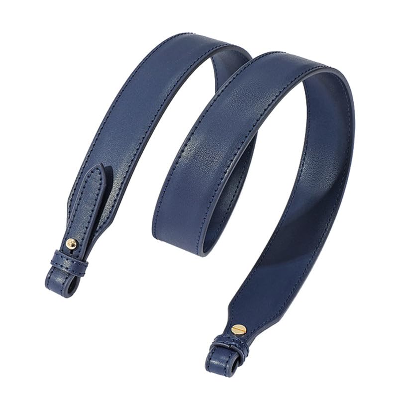 Sangle de remplacement en cuir bleu pour sac à main bandoulière 100cm