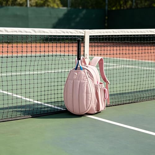 Mochila de tenis deportiva para bádminton y pickball con compartimentos externos 2