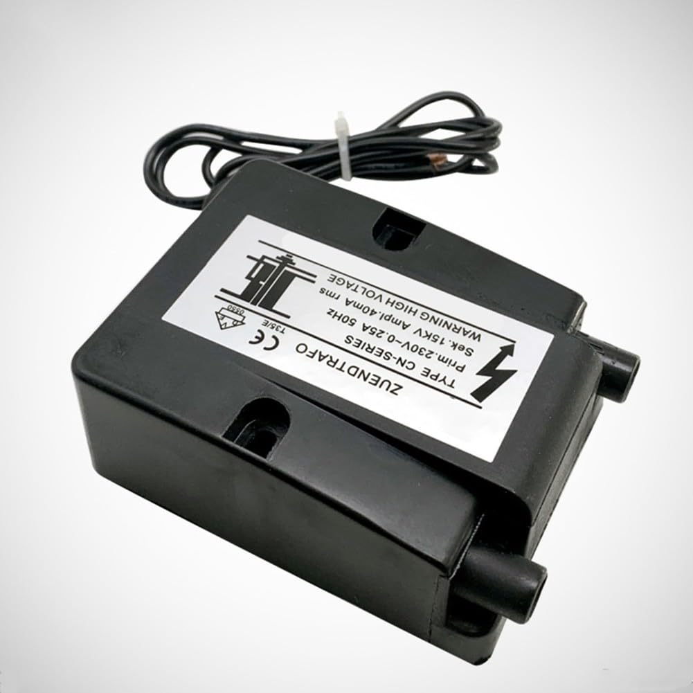 Ignition Transformer 15KV Mit Kabeln Und Zündstift Hochspannungs-Zündtrafo Für Brenner Und Kessel 230V Primärspannung