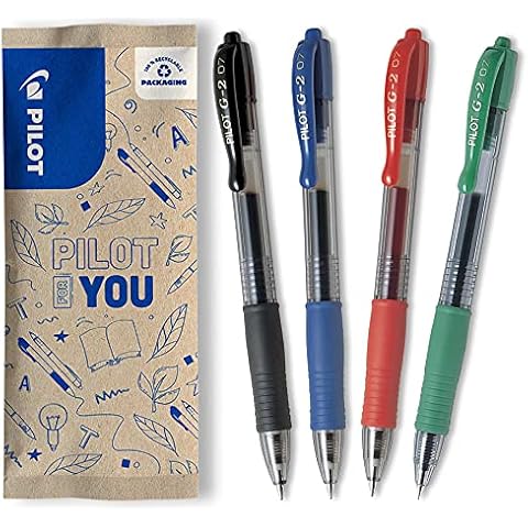 PILOT Flowpack 4 uds G-2 Bolígrafo Tinta Gel Cover