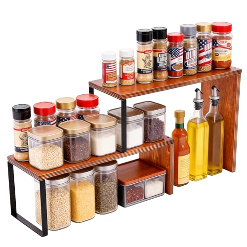 Kitchen Cabinet Organizer, Kitchen Countertop Organizer, Spice Rack, Counter Organizer,