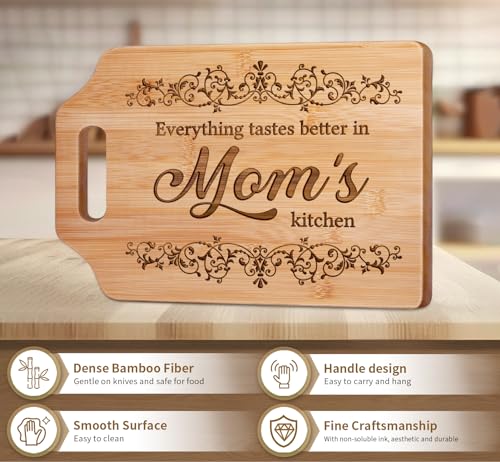 AceThrills Mothers Day Gifts for Mom - Engraved Bamboo Cutting Board - Birthday Gifts for Mom from Daughter Son, Christmas Gift for Mom, Original Gift Idea for Mother - Image 5