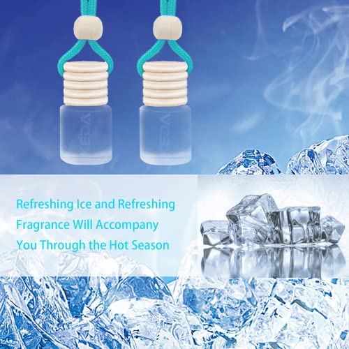 Image of ikeda fragrance Car Air Freshener 4ml Car Scents | 6pcs 45-Days Keep Fragrance | Automotive Hanging Diffuser Bottles | Remove Auto Odor Long-Lasting Fresh Air for Home Deodorize (Ice 6pcs)