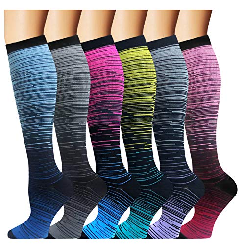 Iseasoo Compression Sock for Women & Men (5 Pairs)- Best Medical for Running