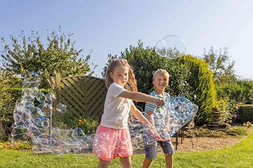 PUSTEFIX - 420869580 Multi-Bubbler I 250 ml Seifenblasenwasser I Bunte Bubbles I Seifenblasen Spielzeug für Hochzeit, Kindergeburtstag, Polterabend I Große Seifenblasen für Kinder & Erwachsene