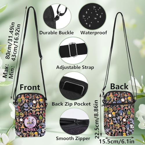 WZMPA Funny Kronk & Yzma Crossbody Bag Villain Yzma Fans Gift Pull The Lever Yzma Shoulder Bag For Movie Fans2