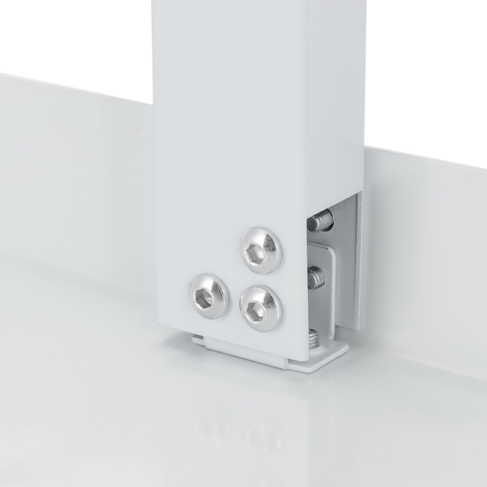 Supporto universale per proiettore con vassoio fino a 14 kg, regolabile in altezza 34-56 cm, supporto da soffitto con passacavi e prese di ventilazione, supporto per proiettore in acciaio/alluminio