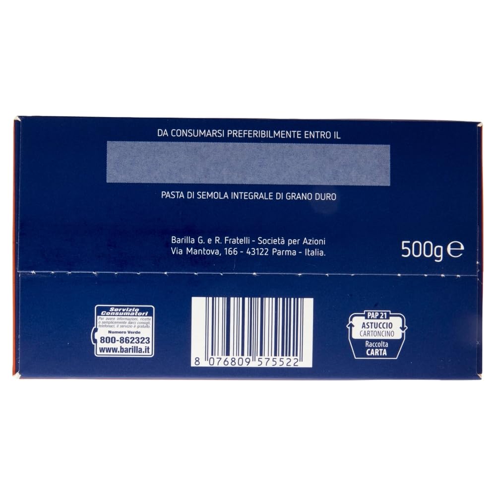 30x Barilla Vollkorn Pasta Integrale Farfalle Integrali Vollkorn italienisch Nudeln 500g pack + Beni Culinari Kostenloser Schlüsselanhänger