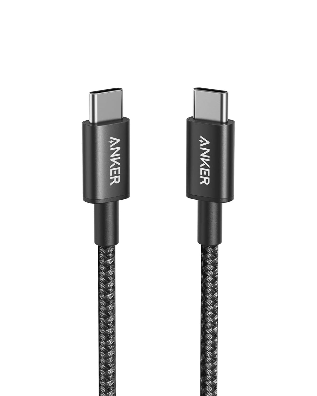 كابل USB-C الى USB-C 2.0 من انكر (3 قدم/0.9 متر)، كيبل شحن مضفر من النوع سي عالي المتانة متوافق مع جميع اجهزة اندرويد والمزيد