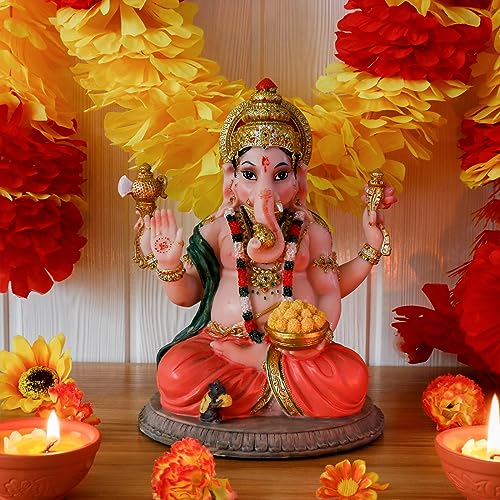 Estatua Hindu de Ganesha 8.4" Decoración para Hogar miniatura 2