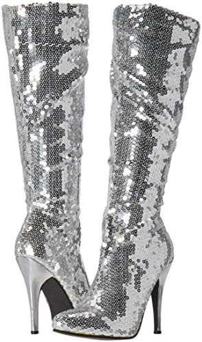 Ellie Shoes Women's 511-Tin Boot, Silver, 10 M US | Image 6