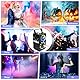 Nebelmaschine mit Discokugel, 9 LED RGB Effektlicht Nebelmaschine, 700W Mini Fog Rauchmaschine mit Auto Cycle Funktion mit Kabelloser Fernbedienung für Disco Party Halloween Weihnachten