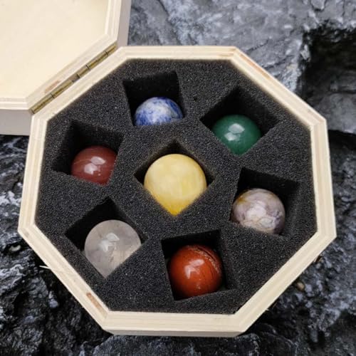 Juego de 7 piedras de cristal Operitacx ideales para obsequio y decoración 6