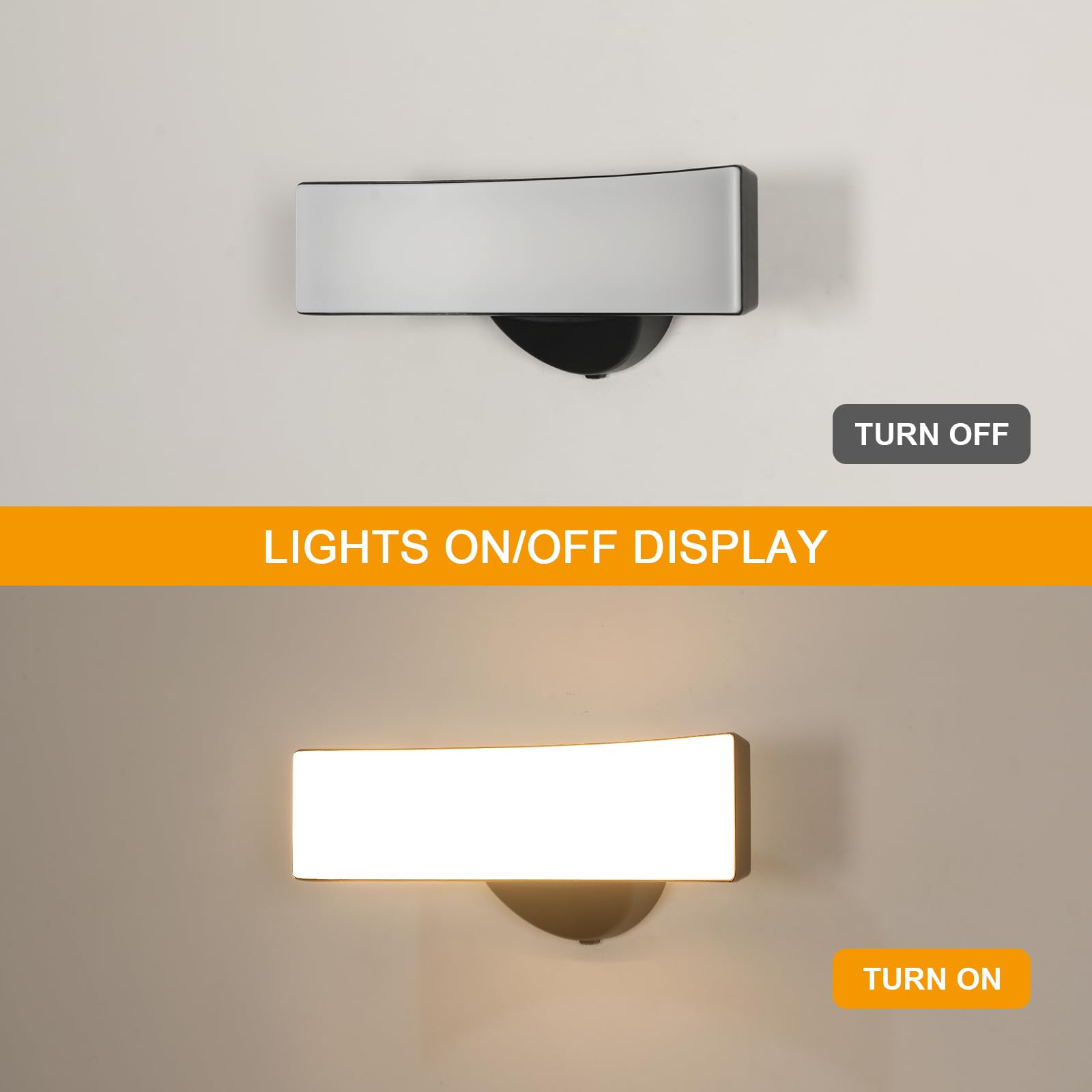 Comely lampada da parete esterna, nero, 17W, IP65, impermeabile, 3000 K, luce calda – moderna luce a LED per giardino, terrazza, ingresso, facciata, 30 x 12 x 11cm, 220V