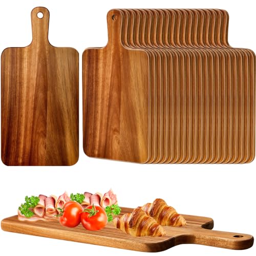 Nuenen 50 Pcs Wood Cutting Boards with Handles (Acacia)