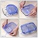 12 pcs Silicone Stretch lids set, 6 Sizes, Reusable Food Storage Covers ，Silicone Bowl Covers，Flexible to Fit All Shape of Containers， Food Cover to Keep Food Fresh (blue,pink)