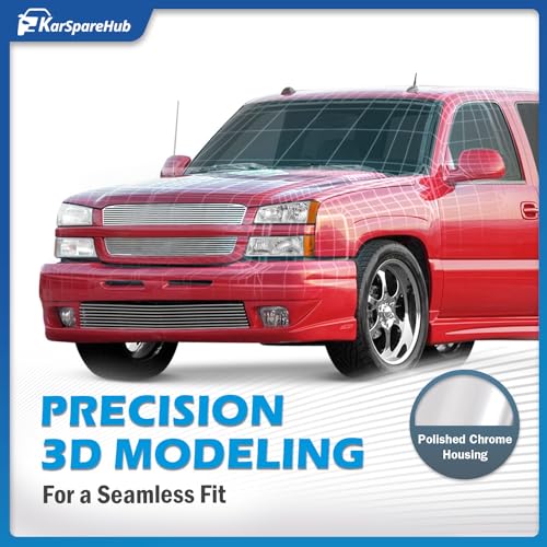 Headlights Assembly for 03-07 Chevy Silverado1500/2500/3500/1500HD/2500HD,03-06 Avalanche 1500/2500 Headlamp Replacement Left & Right Side - Image 4